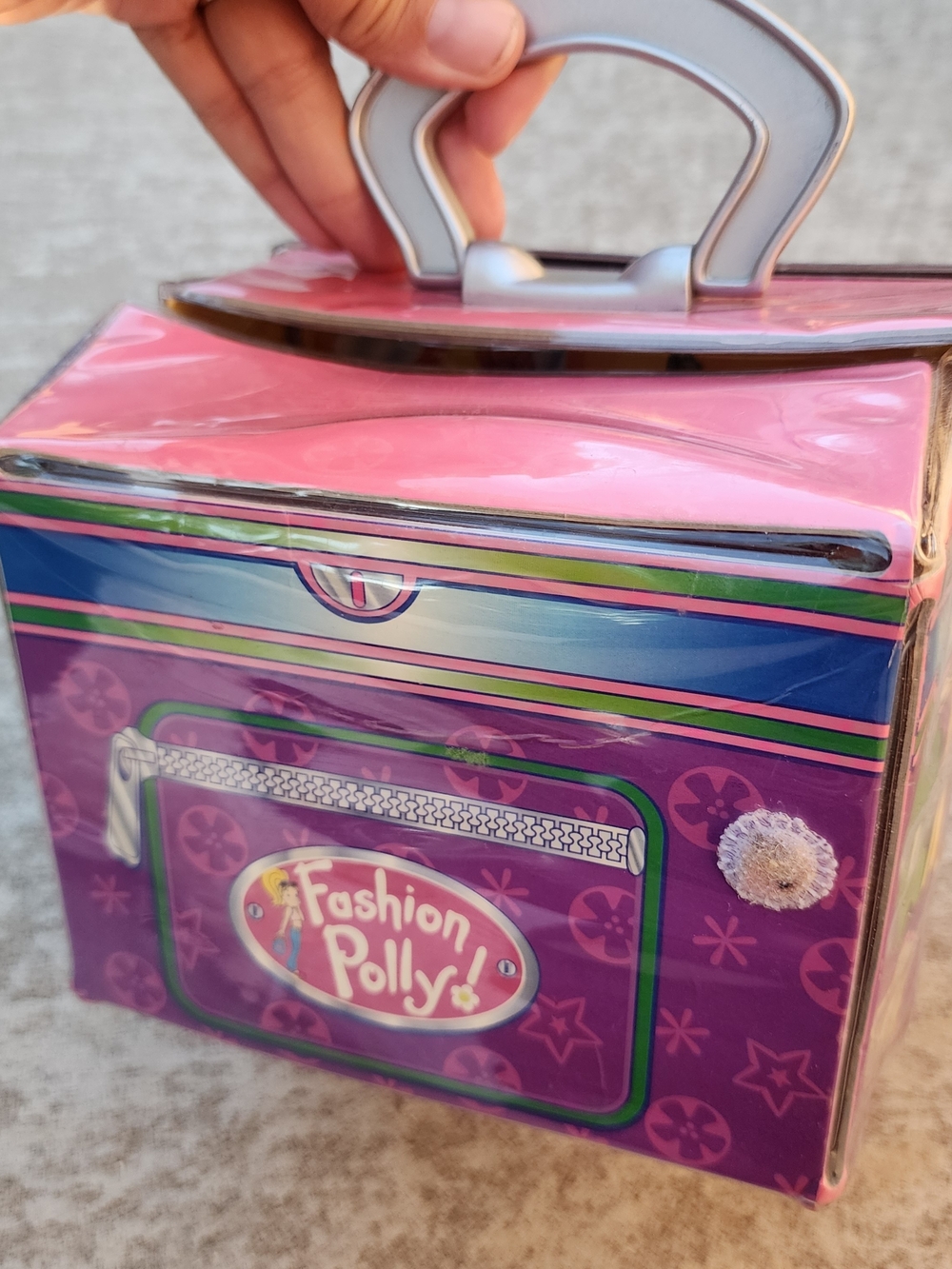 Vintage 2004 Polly Pocket Fashion Fold-Out Shopping Mall Carry Case Doll Playset